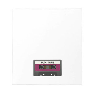 Lila Mix-Tape - Retro-Geschenk im Stil der 80er un Notizblock