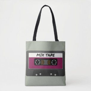 Lila Mix-Tape - Retro-Geschenk im Stil der 80er un Tasche