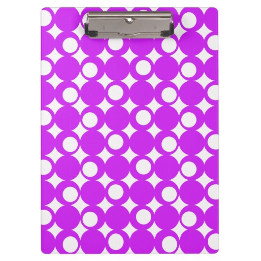 Lila Mod-Ball-Entwurf @ Emporio Moffa Klemmbrett (Vorderseite)