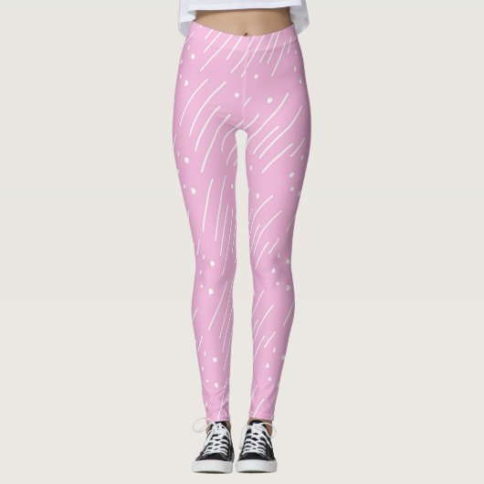 Lila Mod-Leggings Leggings (Vorderseite)