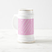 Lila Mod Stein Bierglas (Vorderseite Links)