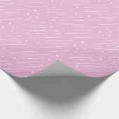 Lila Mod Wrapper Geschenkpapier (Ecke)