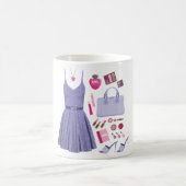 Lila Mode-Set Kaffeetasse (Mittel)