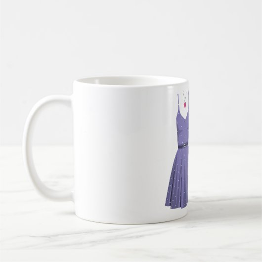 Lila Mode-Set Kaffeetasse (Links)