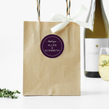 Lila Modern Dankeschön-Gastgeschenk Hochzeit