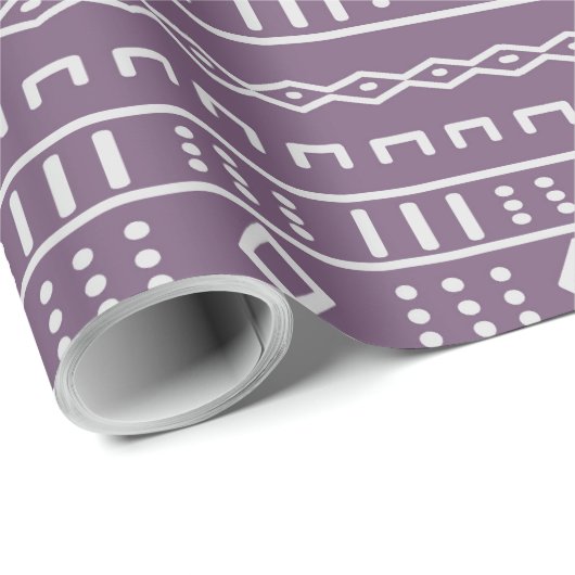 Lila-Modern-Mudtuch Geschenkpapier (Rolleneckpunkt)
