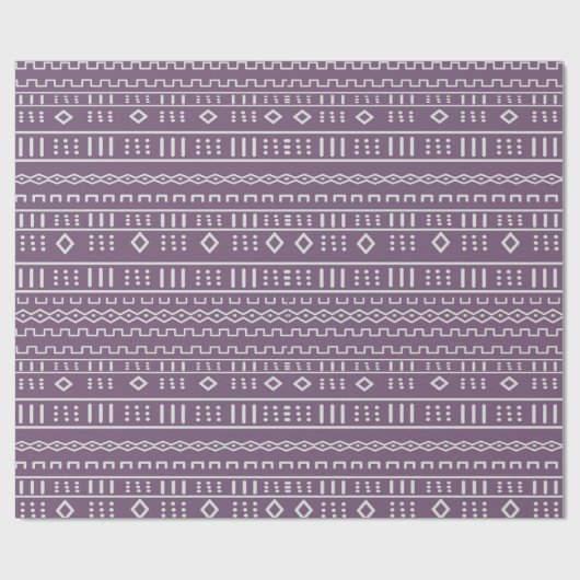 Lila-Modern-Mudtuch Geschenkpapier (Flach)