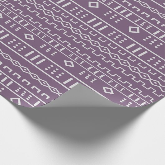Lila-Modern-Mudtuch Geschenkpapier (Ecke)