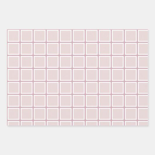 Lila, moderne Abstrakte Lilien Geschenkpapier Set (Vorderseite 2)