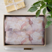 Lila, moderne Abstrakte Lilien Seidenpapier (Geschenk)