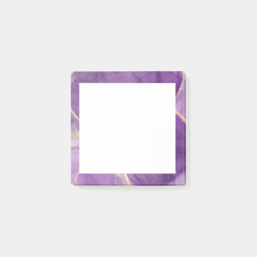 Lila, moderne alkoholfreie Tinten Post-it Klebezettel (Vorderseite)