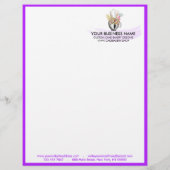 Lila, moderne Bäckereibestellform Flyer (Hinten)