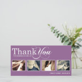 LILA MODERNE DANKE | DANKE, DASS DU KARTE (Stehend Vorderseite)