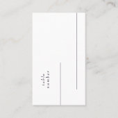 Lila moderne, einfache und Schlichte Platzkarte (Vorderseite)