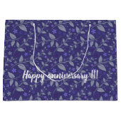 Lila Moderne Elegante Große Geschenktüte (Vorderseite)