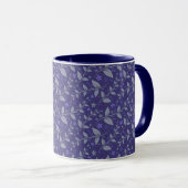 Lila Moderne Elegante Tasse (VorderseiteRechts)