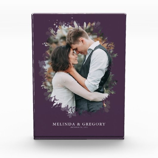 Lila moderne Foto Geschenkidee Wohngestaltung (Vorderseite)