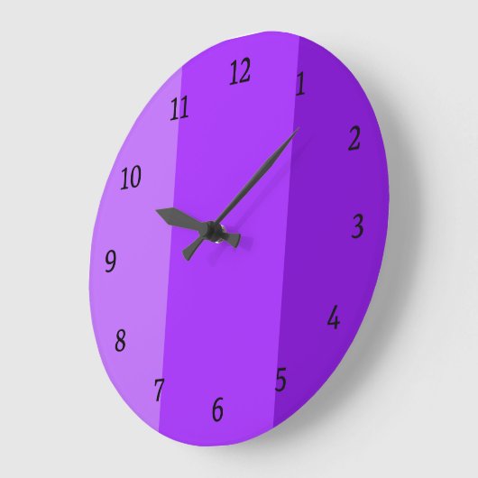 Lila Moderne Große Wanduhr (Winkel)