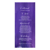 Lila moderne Kunst, süße 16-Menürackpackung Werbekarte (Hinten)