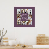 Lila, moderne minimale Foto-Collage Poster (Küche)