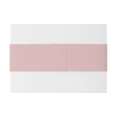 Lila Moderne Minimalistische Hochzeit Einladungsbanderole (Rückseitenbeispiel)