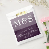 Lila moderne Skripthochzeit Geschenktütchen (Versiegelt)