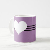 Lila Moderne Tasse (Vorderseite Links)