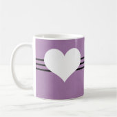 Lila Moderne Tasse (Links)