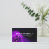 Lila, moderne Visitenkarte (Stehend Vorderseite)