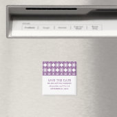 Lila moderner Deko speichert das Datumsfenster Magnet (In Situ (Geschirrspüler))