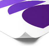 Lila modernes Abstraktes Poster (Ecke)