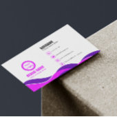 Lila modernes Elegant Visitenkarte