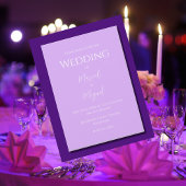 Lila Modernes Elegantes Save The Date