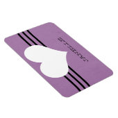 Lila modernes Herz Flexi Magnet (Rechte Seite)