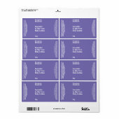 Lila, modernes Kosmetiksiegel (Vorne)