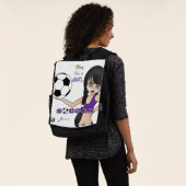 Lila, mögen Spiel einen Mädchen-Fußball Rucksack (Ausgewaschen)