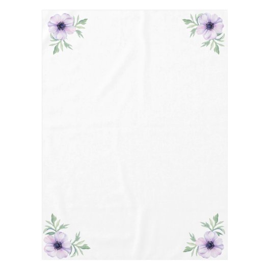 "Lila Mohn" Tischdecke (Vorderseite)