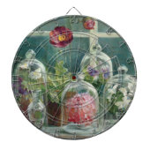 Lila Mohnblumen auf einem Windowsill Dartscheibe (vorne)