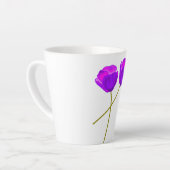 Lila Mohnblumen-Blume Milchtasse (Linke Ecke)