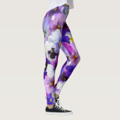 Lila Mohnblumen-Power! Leggings (Rechts)
