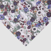 Lila Mohnfeld Viktorianisch Inspiriert Gewebepapie Seidenpapier (Detail)