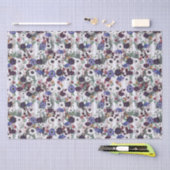 Lila Mohnfeld Viktorianisch Inspiriert Gewebepapie Seidenpapier (Handwerk)