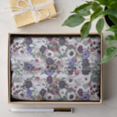 Lila Mohnfeld Viktorianisch Inspiriert Gewebepapie Seidenpapier (Geschenk)