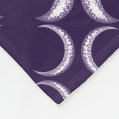 Lila Mohnkind Fleecedecke (Ecke)