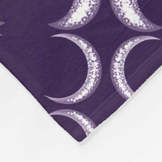 Lila Mohnkind Fleecedecke (Ecke)