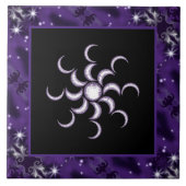 Lila Mohnkind Fliese (Vorderseite)