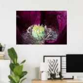 Lila Mohnplakat Poster (Heimbüro)