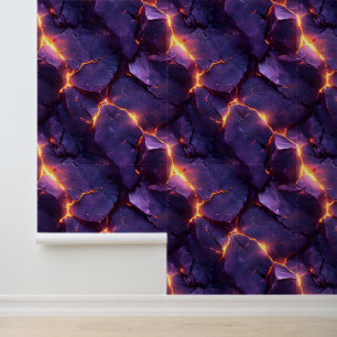 Lila Molten Magma Illusion Tapete