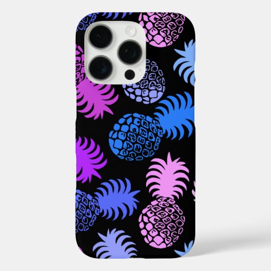 Lila Momona Hawaiian Tropical Pineapse Case-Mate iPhone Hülle (Rückseite)