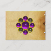 LILA MON, GRAY AGATA , Perchester, Violett, Platin Visitenkarte (Rückseite)